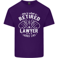 This Is What a Retired Lawyer Looks Like Mens Cotton T-Shirt Tee Top Purple