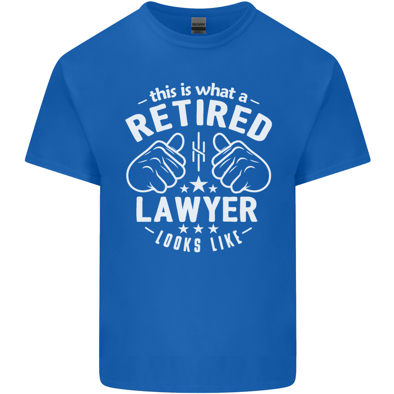 This Is What a Retired Lawyer Looks Like Mens Cotton T-Shirt Tee Top Royal Blue