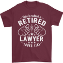 This Is What a Retired Lawyer Looks Like Mens T-Shirt Cotton Gildan Maroon