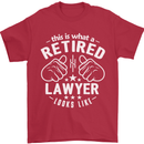 This Is What a Retired Lawyer Looks Like Mens T-Shirt Cotton Gildan Red