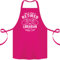 This Is What a Retired Librarian Looks Like Cotton Apron 100% Organic Pink