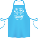 This Is What a Retired Librarian Looks Like Cotton Apron 100% Organic Turquoise