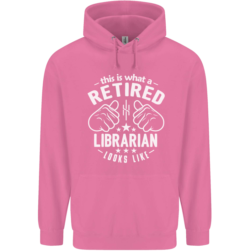 This Is What a Retired Librarian Looks Like Mens 80% Cotton Hoodie Azelea