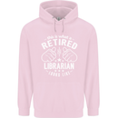 This Is What a Retired Librarian Looks Like Mens 80% Cotton Hoodie Light Pink