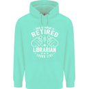 This Is What a Retired Librarian Looks Like Mens 80% Cotton Hoodie Peppermint