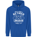 This Is What a Retired Librarian Looks Like Mens 80% Cotton Hoodie Royal Blue