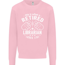 This Is What a Retired Librarian Looks Like Mens Sweatshirt Jumper Light Pink