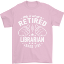 This Is What a Retired Librarian Looks Like Mens T-Shirt Cotton Gildan Light Pink