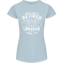 This Is What a Retired Librarian Looks Like Womens Petite Cut T-Shirt Light Blue