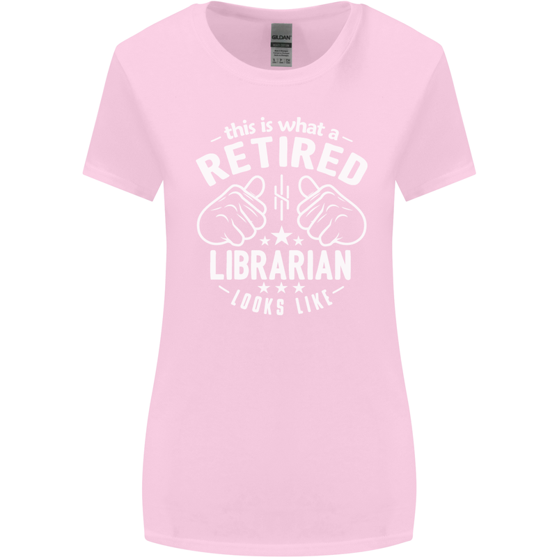 This Is What a Retired Librarian Looks Like Womens Wider Cut T-Shirt Light Pink
