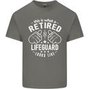 This Is What a Retired Lifeguard Looks Like Mens Cotton T-Shirt Tee Top Charcoal