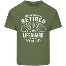 This Is What a Retired Lifeguard Looks Like Mens Cotton T-Shirt Tee Top Military Green