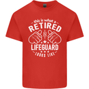 This Is What a Retired Lifeguard Looks Like Mens Cotton T-Shirt Tee Top Red