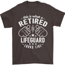 This Is What a Retired Lifeguard Looks Like Mens T-Shirt Cotton Gildan Dark Chocolate