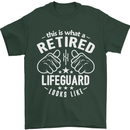 This Is What a Retired Lifeguard Looks Like Mens T-Shirt Cotton Gildan Forest Green