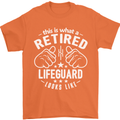 This Is What a Retired Lifeguard Looks Like Mens T-Shirt Cotton Gildan Orange