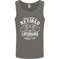 This Is What a Retired Lifeguard Looks Like Mens Vest Tank Top Charcoal