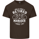 This Is What a Retired Manager Looks Like Mens Cotton T-Shirt Tee Top Dark Chocolate