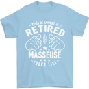 This Is What a Retired Masseuse Looks Like Mens T-Shirt Cotton Gildan Light Blue