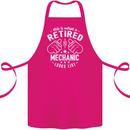 This Is What a Retired Mechanic Looks Like Cotton Apron 100% Organic Pink