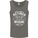 This Is What a Retired Mechanic Looks Like Mens Vest Tank Top Charcoal