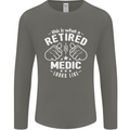 This Is What a Retired Medic Looks Like Mens Long Sleeve T-Shirt Charcoal