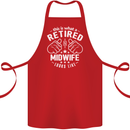 This Is What a Retired Midwife Looks Like Cotton Apron 100% Organic Red