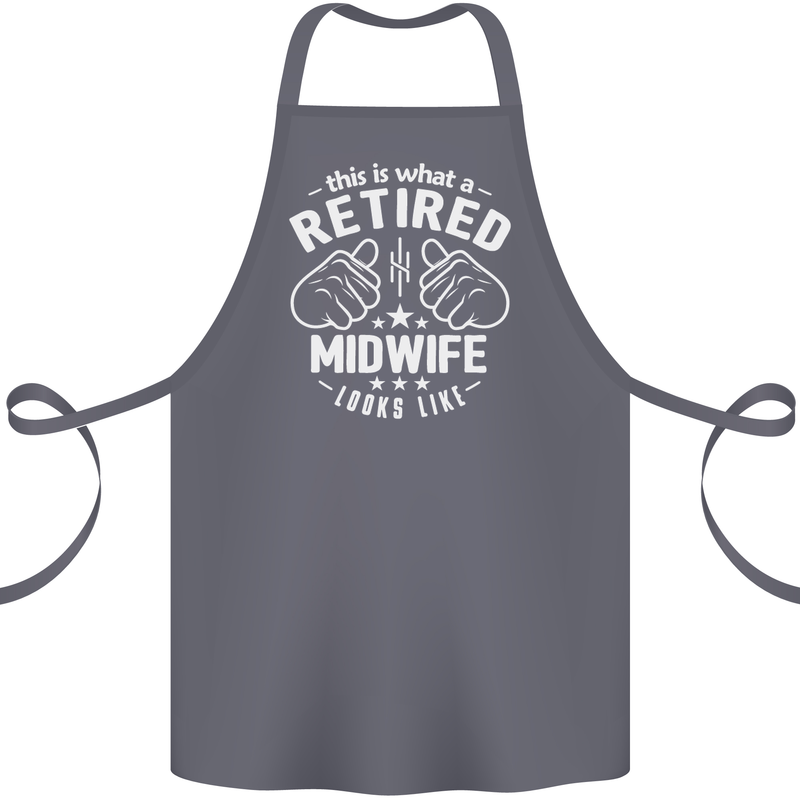 This Is What a Retired Midwife Looks Like Cotton Apron 100% Organic Steel