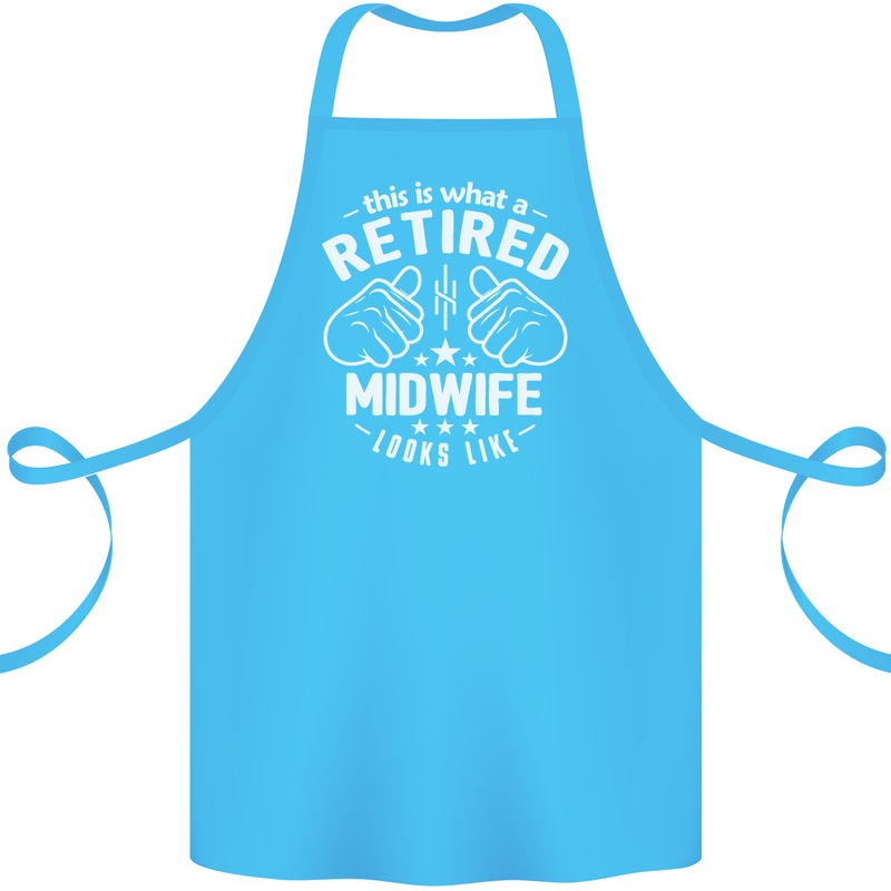 This Is What a Retired Midwife Looks Like Cotton Apron 100% Organic Turquoise