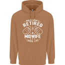 This Is What a Retired Midwife Looks Like Mens 80% Cotton Hoodie Caramel Latte