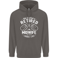 This Is What a Retired Midwife Looks Like Mens 80% Cotton Hoodie Charcoal