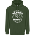 This Is What a Retired Midwife Looks Like Mens 80% Cotton Hoodie Forest Green