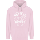 This Is What a Retired Midwife Looks Like Mens 80% Cotton Hoodie Light Pink