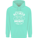 This Is What a Retired Midwife Looks Like Mens 80% Cotton Hoodie Peppermint