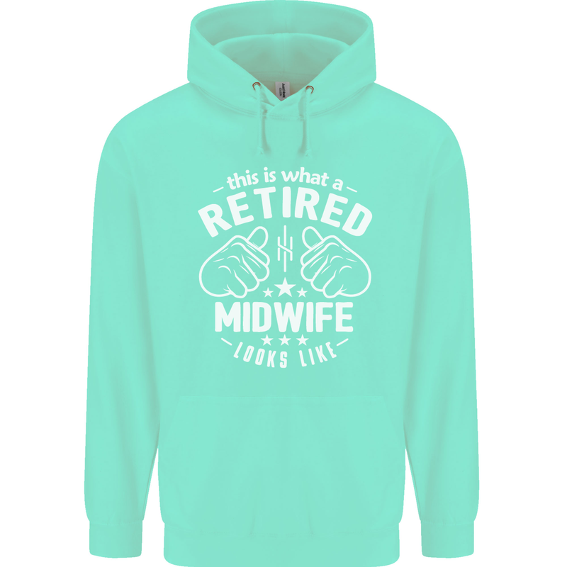 This Is What a Retired Midwife Looks Like Mens 80% Cotton Hoodie Peppermint