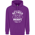 This Is What a Retired Midwife Looks Like Mens 80% Cotton Hoodie Purple