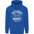 This Is What a Retired Midwife Looks Like Mens 80% Cotton Hoodie Royal Blue