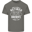This Is What a Retired Midwife Looks Like Mens Cotton T-Shirt Tee Top Charcoal