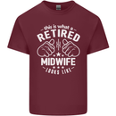 This Is What a Retired Midwife Looks Like Mens Cotton T-Shirt Tee Top Maroon