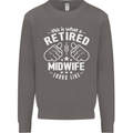 This Is What a Retired Midwife Looks Like Mens Sweatshirt Jumper Charcoal