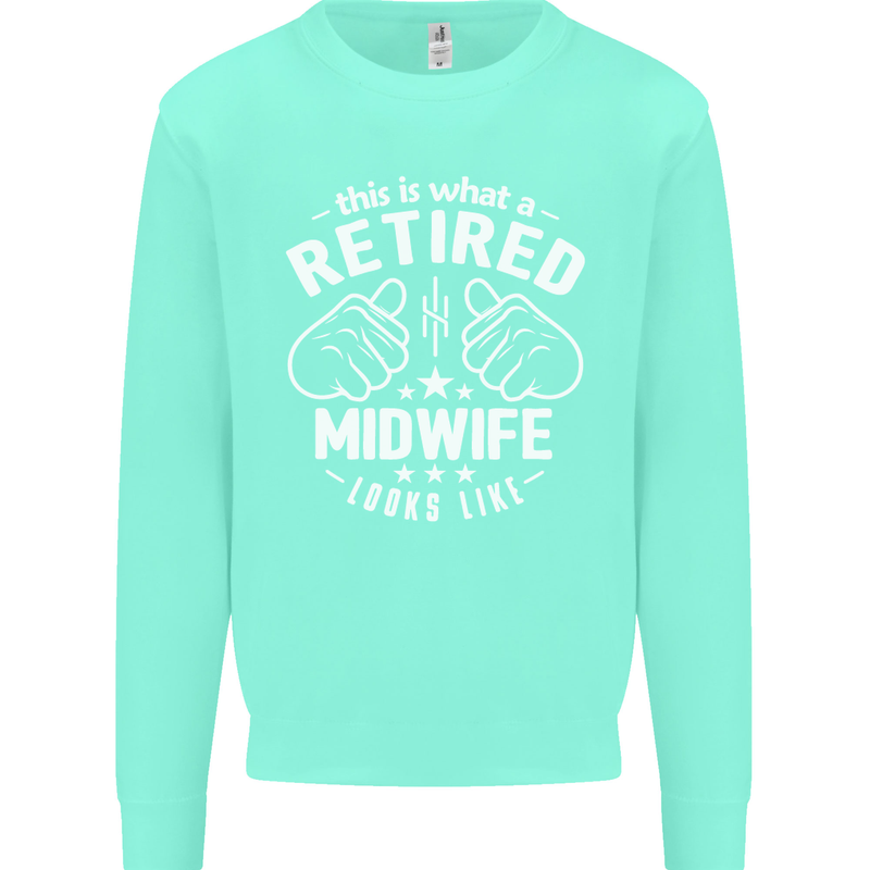 This Is What a Retired Midwife Looks Like Mens Sweatshirt Jumper Peppermint