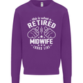 This Is What a Retired Midwife Looks Like Mens Sweatshirt Jumper Purple