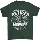 This Is What a Retired Midwife Looks Like Mens T-Shirt Cotton Gildan Forest Green