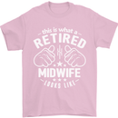 This Is What a Retired Midwife Looks Like Mens T-Shirt Cotton Gildan Light Pink