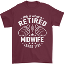 This Is What a Retired Midwife Looks Like Mens T-Shirt Cotton Gildan Maroon