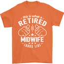 This Is What a Retired Midwife Looks Like Mens T-Shirt Cotton Gildan Orange