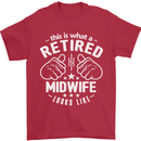 This Is What a Retired Midwife Looks Like Mens T-Shirt Cotton Gildan Red