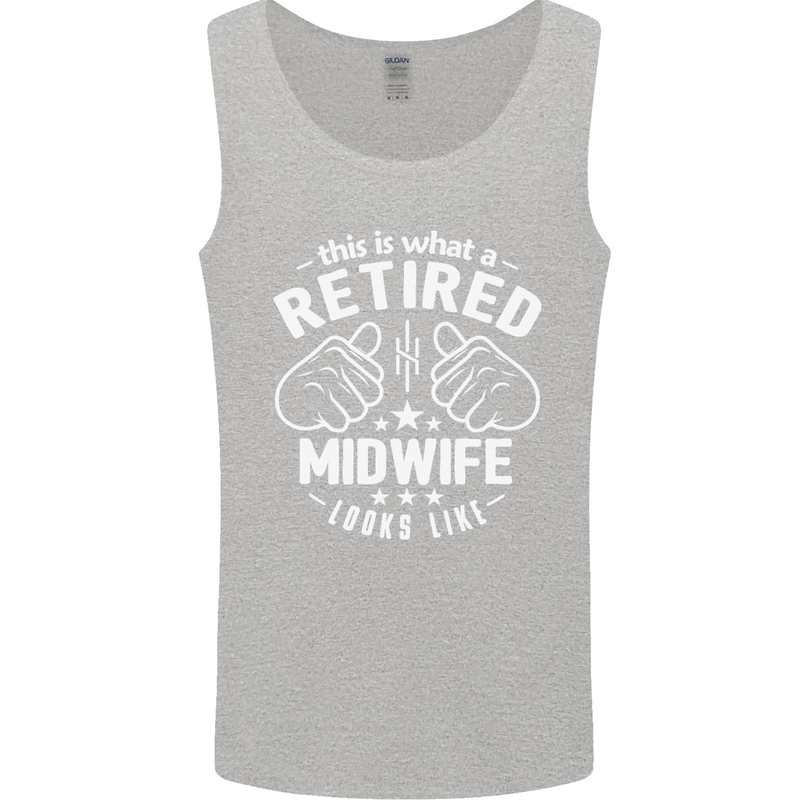 This Is What a Retired Midwife Looks Like Mens Vest Tank Top Sports Grey