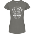 This Is What a Retired Midwife Looks Like Womens Petite Cut T-Shirt Charcoal
