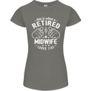This Is What a Retired Midwife Looks Like Womens Petite Cut T-Shirt Charcoal